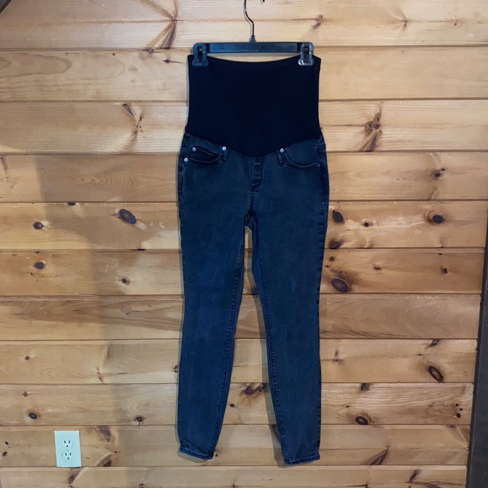 Gap maternity full belly skinny black jeans